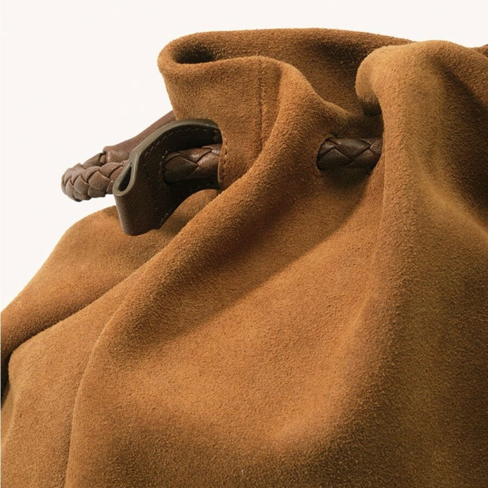 Songmont Medium Gather Bag Set - Ochre Suede - Picture 3 of 5